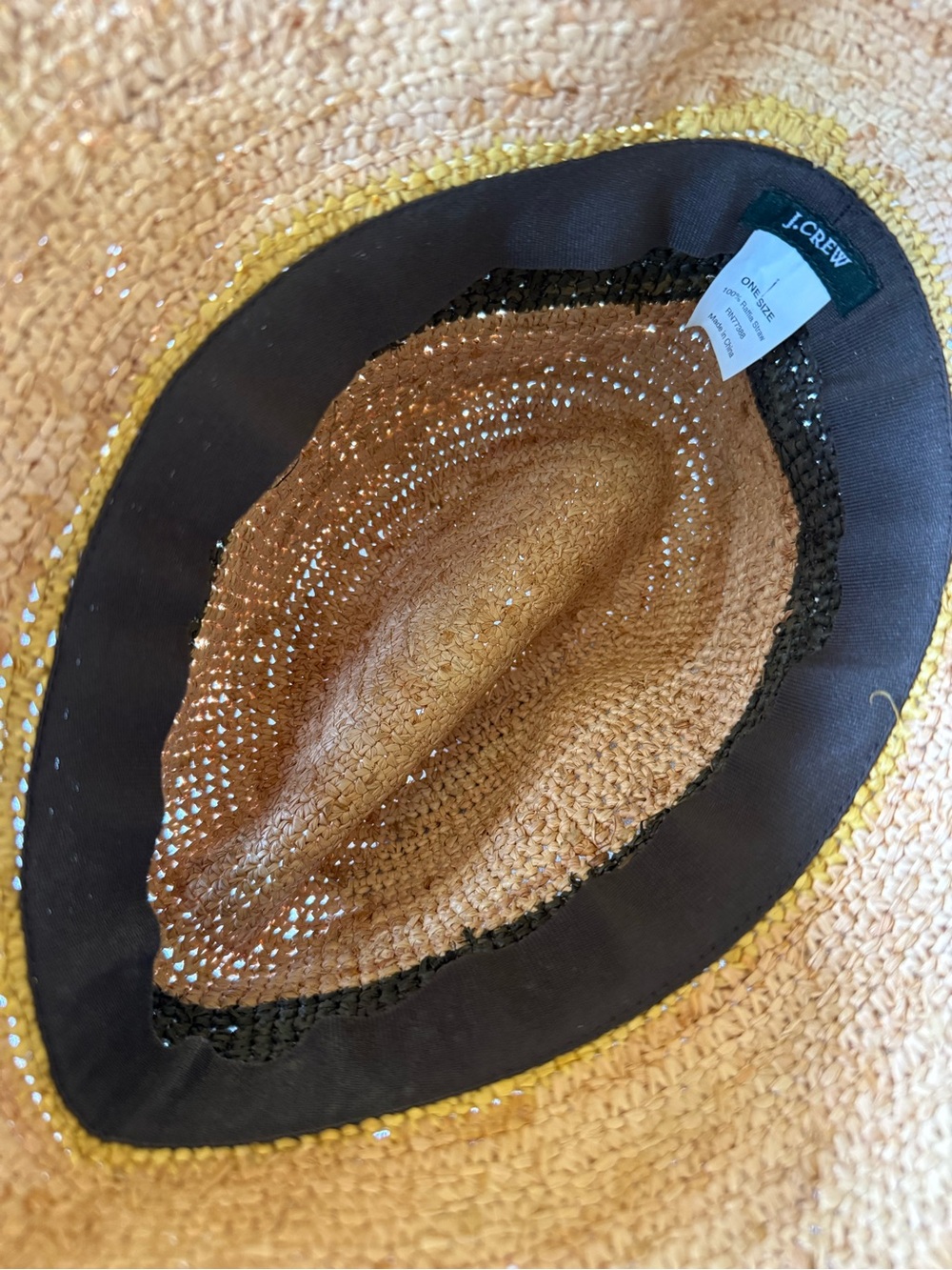 Vintage J. Crew Raffia Straw Hat - Picture 3 of 5
